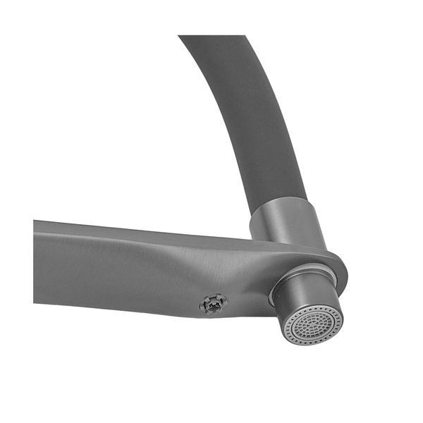 Змішувач для кухні Mixxus Premium DERBY 021 (NUT) GRAPHITE REFL.BLACK з виход... MI6612 фото