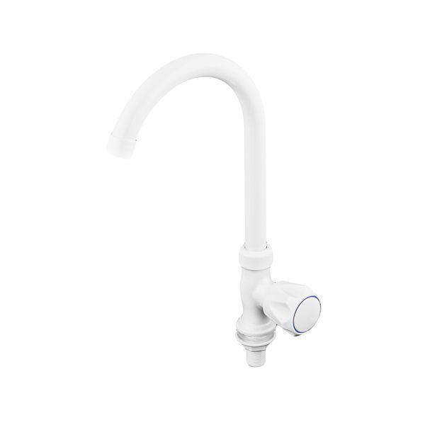 Кран для холодної води Plamix Mono-005 White (PM0675) PM0675 фото