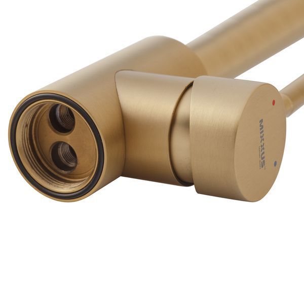 Змішувач для кухні Mixxus SUS-011 Brushed Gold з нерж.сталі SUS304 (Колір мат... MI8435 фото