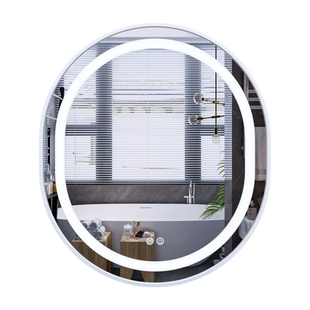 Дзеркало Mixxus Premium ELLIPSE MV05-80x70-Reverse White з LED Touch, Anti-fog, димером (3-6,5kK) (MP6645) MP6645 фото