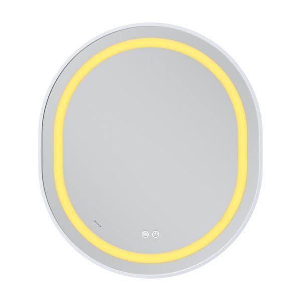 Дзеркало Mixxus Premium ELLIPSE MV05-80x70-Reverse White з LED Touch, Anti-fog, димером (3-6,5kK) (MP6645) MP6645 фото