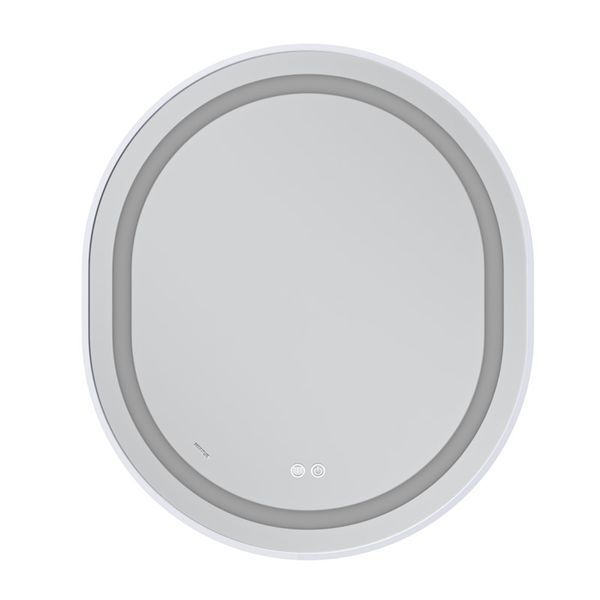 Дзеркало Mixxus Premium ELLIPSE MV05-80x70-Reverse White з LED Touch, Anti-fog, димером (3-6,5kK) (MP6645) MP6645 фото