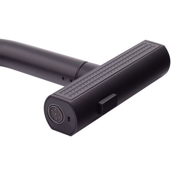 Змішувач для кухні з висувним виливом Mixxus Premium HAMMER 014 BLACK (MI6954) MI6954 фото