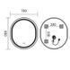 Дзеркало Mixxus Premium ELLIPSE MV05-80x70-Reverse White з LED Touch, Anti-fog, димером (3-6,5kK) (MP6645) MP6645 фото 12