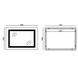 Дзеркало Mixxus STYLE MR03-70x50 з LED Touch, Anti-fog, димером, регулятором яскравості, годинником (MI6006) MI6006 фото 3