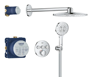 Душова система прихованого монтажу з термостатом Grohe Grohtherm SmartControl... 34863000 фото