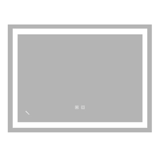 Дзеркало Zerix Kubix MR03-80x60-Reverse з LED Touch, Anti-fog, димером, регулятором яскравості (ZX6053) ZX6053 фото