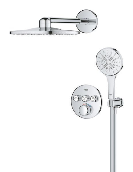 Душова система прихованого монтажу з термостатом Grohe Grohtherm SmartControl... 34863000 фото