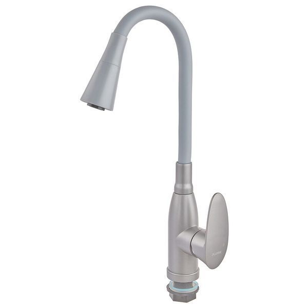 Змішувач для кухні PLAMIX CEZAR-011-B SET GRAPHITE REFL.GRAY з силіконовим ви... PM0720 фото