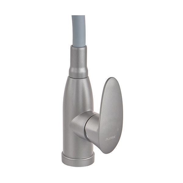 Змішувач для кухні PLAMIX CEZAR-011-B SET GRAPHITE REFL.GRAY з силіконовим ви... PM0720 фото
