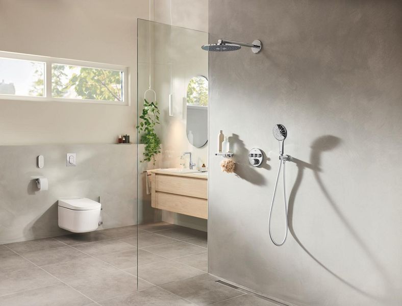 Душова система прихованого монтажу з термостатом Grohe Grohtherm SmartControl... 34863000 фото