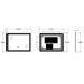 Дзеркало Zerix Kubix MR03-80x60-Reverse з LED Touch, Anti-fog, димером, регулятором яскравості (ZX6053) ZX6053 фото 6