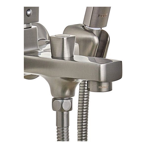 Змішувач для ванної кімнати Haiba Kubus 009 Euro Graphite (HB4007) HB4007 фото
