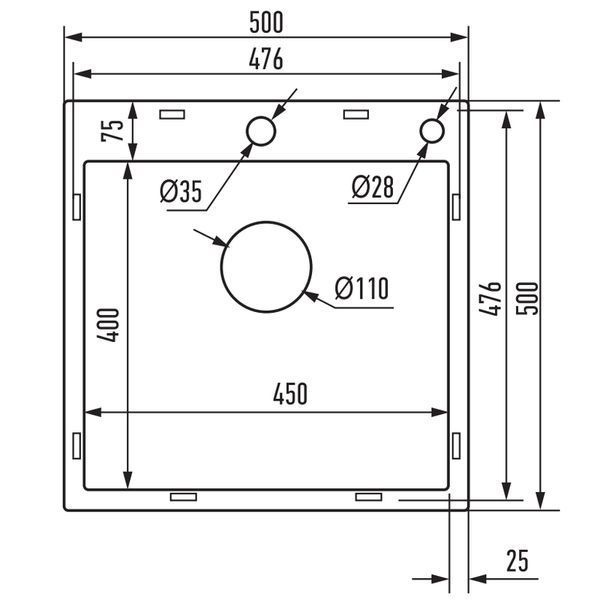 Мийка Mixxus MH5050 Micro Decor Graphite (3.0/0.8) з нерж. сталі (колір графіт) (MI8213) MI8213 фото