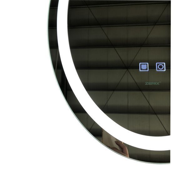 Дзеркало Zerix Fusion MV01-50x70 з LED Touch, Anti-fog, димером, регулятором яскравості (ZX6067) ZX6067 фото