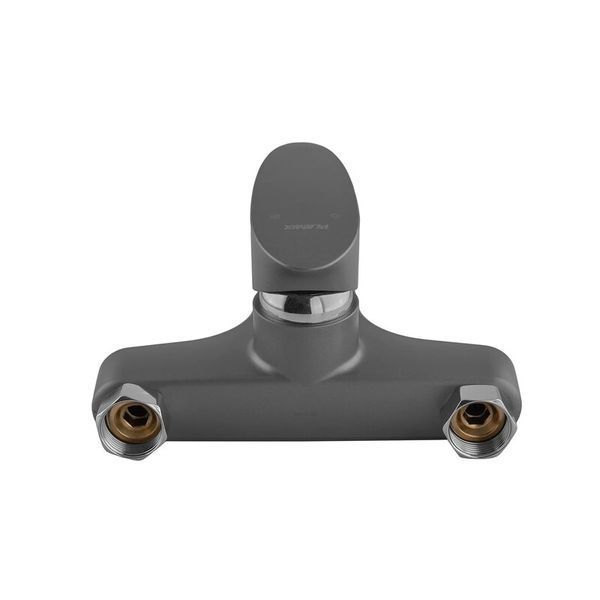 Змішувач для ванни Plamix CEZAR-009 EURO SET Graphite, зі шлангом, лійкою та ... PM0694 фото