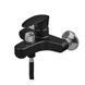 Змішувач для ванни Plamix CEZAR-009 EURO SET Matte black, зі шлангом, лійкою ... PM0693 фото 6