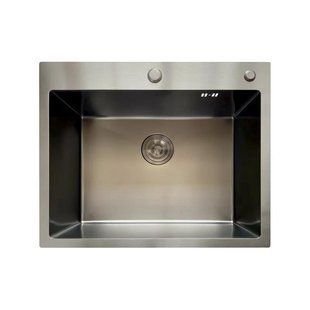 Мийка Mixxus MH6050 Micro Decor Graphite (3.0/0.8) з нерж. сталі (колір графіт) (MI8221) MI8221 фото