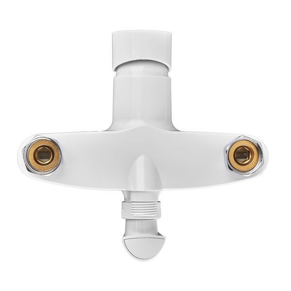 Змішувач для ванни PLAMIX OSCAR-006 EURO SET WHITE (зі шлангом, лійкою та кро... MX1895 фото