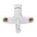 Змішувач для ванни PLAMIX OSCAR-006 EURO SET WHITE (зі шлангом, лійкою та кро... MX1895 фото 4