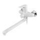 Змішувач для ванни PLAMIX OSCAR-006 EURO SET WHITE (зі шлангом, лійкою та кро... MX1895 фото 6