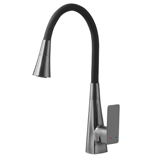 Змішувач для кухні Mixxus Etna 014-T (NUT) Graphite Refl.Black (Колір графіт+... MI8422 фото