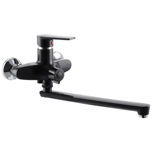 Змішувач для ванни Plamix Oscar-006 Euro Чорний (без шланга і лійки) (PM0600) PM0600 фото