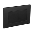 Панель змиву Koer KT-0602-05 240x160x10mm пластикова, кнопка квадратна (колір чорний матовий) (KR5181)