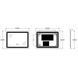 Дзеркало Zerix Kubix MR04-80x60-Reverse з LED Touch, Anti-fog, димером, регулятором яскравості (ZX6054) ZX6054 фото 6