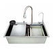 Кухонна мийка багатофункціональна Zerix ZH7546-SET-07 Decor SS Color з вбудованим змішувачем з нерж. сталі (ZM5598) ZM5598 фото 1
