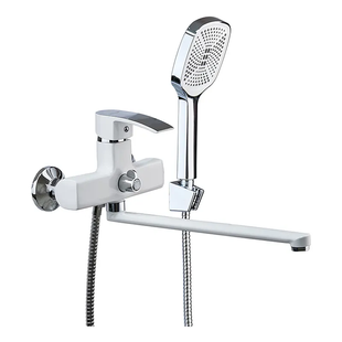Змішувач для ванни Mixxus Magnum 006 (Euro) White-Chrome (MI6202) MI6202 фото