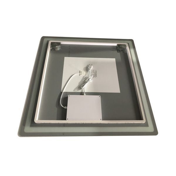 Дзеркало Zerix Mirra MR05-80x80 з LED Touch, Anti-fog, димером, регулятором яскравості (ZX6058) ZX6058 фото