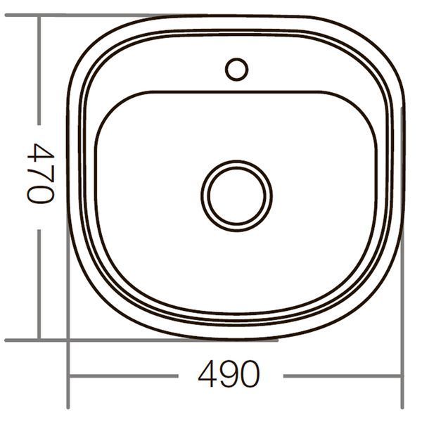 Кухонна мийка Zerix Z4947-08-180E (Satin) (ZM0559) ZM0559 фото
