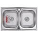 Мийка кухонна Zerix Z8050D-08-180MD Double (micro decor) (ZM0613) ZM0613 фото 1