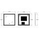 Дзеркало Zerix Mirra MR05-80x80 з LED Touch, Anti-fog, димером, регулятором яскравості (ZX6058) ZX6058 фото 3