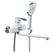 Змішувач для ванни Mixxus Magnum 006 (Euro) White-Chrome (MI6202) MI6202 фото 1