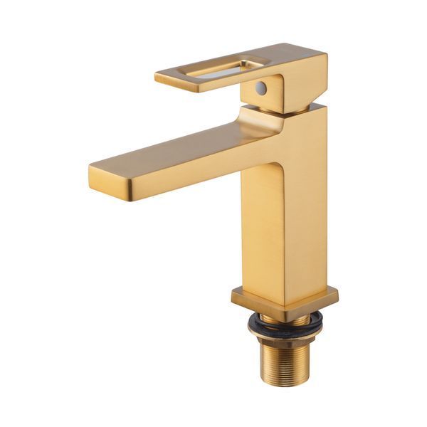 Змішувач для умивальника Haiba KANT 001 BRUSHED GOLD (HB9605) HB9605 фото