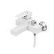 Змішувач для ванни Plamix Kubus-009 EURO SET White (з шлангом, лійкою та крон... PM0673 фото 3