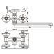 Змішувач для ванни Haiba Dominox 140 (HB0064) HB0064 фото 2