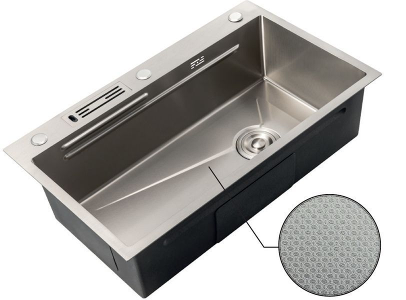 Мийка Mixxus Premium MH7545-SET-05 MICRO DECOR NANO-SILVER (3.0/0.8) комплект (нерж) (MX9635) MX9635 фото