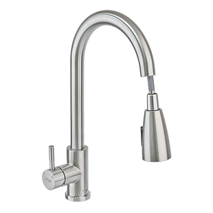 Кухонний змішувач з висувною лійкою Mixxus SUS 014-B (SS0023) SS0023 фото