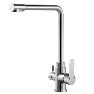 Змішувач для кухні Zerix DAX-021 з вих. для питної води (нерж. сталь) (ZX4826) ZX4826 фото