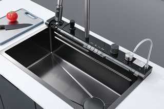 Кухонна мийка багатофункціональна Zerix ZH7546-SET-05 Decor Graphite з вбудованим змішувачем з нерж. сталі (ZM5592) ZM5592 фото