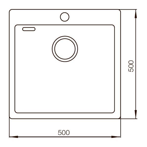 Мийка Mixxus Бронзова MX5050-200x1.0-PVD (MX0579) MX0579 фото