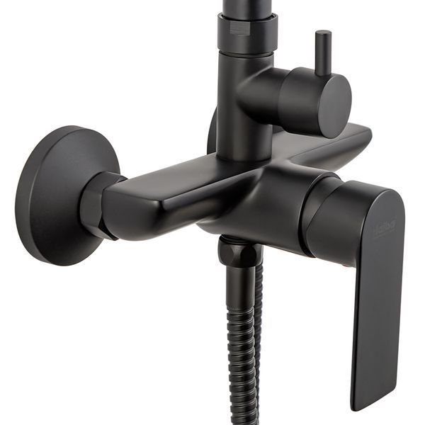 Душова система із змішувачем Haiba Alex 003-J Чорна (HB3940) HB3940 фото