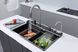 Кухонна мийка багатофункціональна Zerix ZH7546-SET-05 Decor Graphite з вбудованим змішувачем з нерж. сталі (ZM5592) ZM5592 фото 2