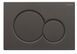 Панель змиву Koer KT-0601-05 240x160x10mm пластикова, кнопка кругла (колір чорний матовий) (KR5176) KR5176 фото 3