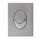 Панель змиву Koer KT-0606-02 157x198x10mm пластикова, кнопка закруглена (SS Color) (KR6238) KR6238 фото 3