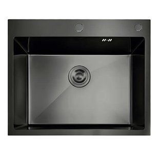 Мийка з нержавіючої сталі MIXXUS MH5843 DECOR GRAPHITE (MH5843 DECOR NANO-BLACK) (3.0/0.8) колір графіт (MI7042) MI7042 фото