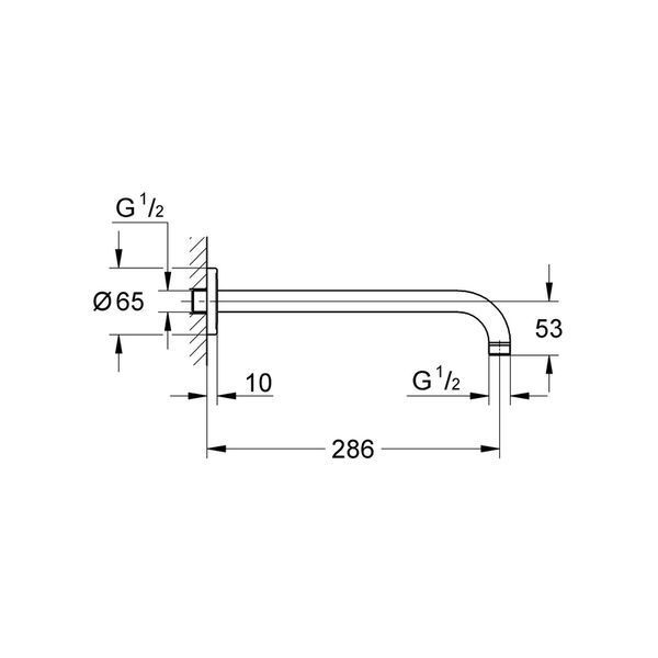 Прихована душова система Grohe Eurosmart New Tempesta 200 (UA25183003) UA25183003 фото